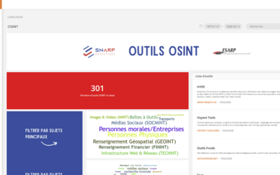 Le SNARP et l’ESARP mettent à disposition un nouveau tableau de bord OSINT communautaire