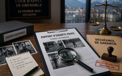 Rapport d’enquête privée : une preuve décisive reconnue par la Cour d’appel de Grenoble